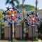 2 Pack,American Flag Pinwheels Outdoor Decor Windmills for Garden